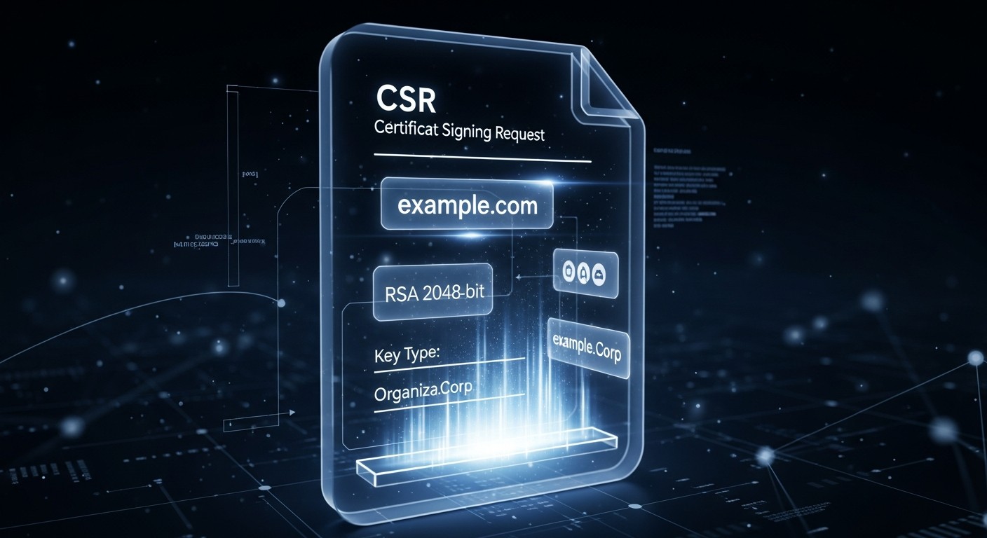 Ekrandaki CSR metnine bakan düşünceli bir kişi — CSR decoder temasıyla.
