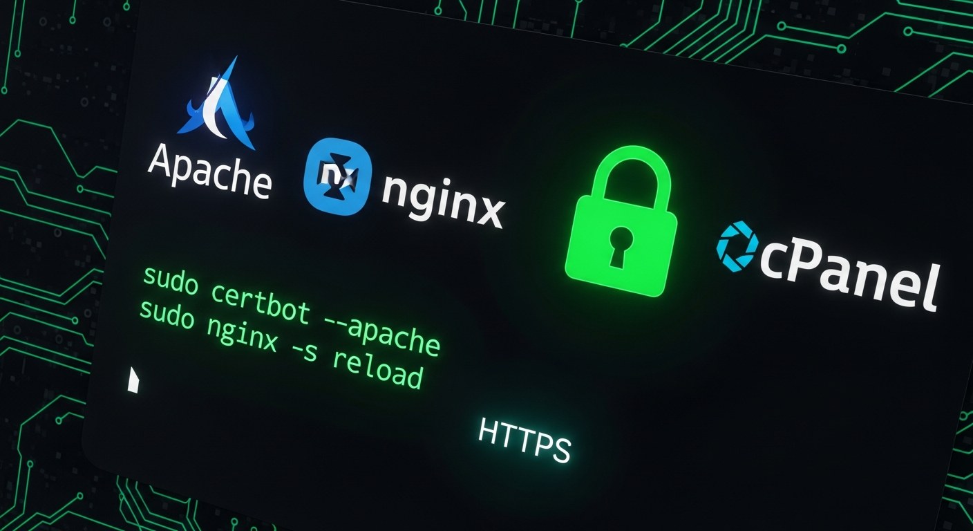 Apache, Nginx ve cPanel'de SSL Sertifikası Nasıl Kurulur?